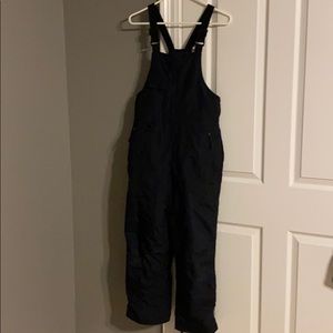 Boys black ski bibs